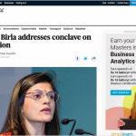 Neerja Birla addresses conclave, Gulf News